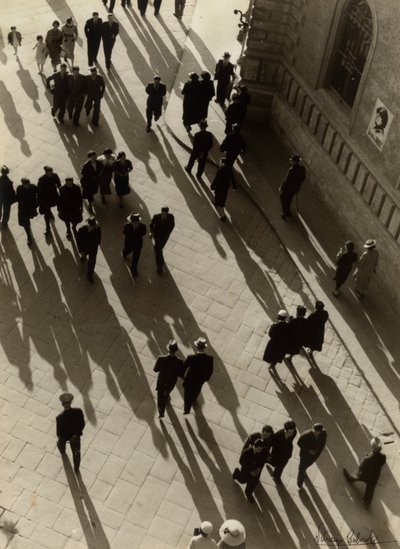 Aerial View of a Crowded Street, c.1938 by Vincenzo Balocchi