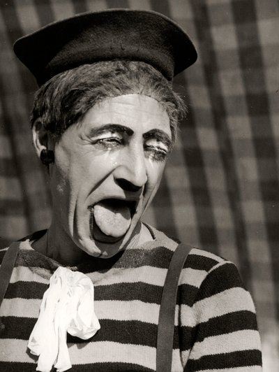 Portrait of a Clown, Italy, c.1950 by Vincenzo Balocchi