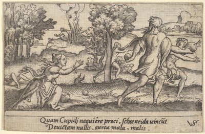 Atalanta and Hippomenes, ca. 1535-62 by Virgil Solis