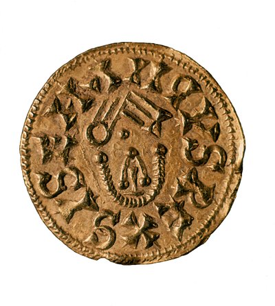Tremissis of King Sisenand, Cast in Tarraco, Spain, 7th Century by Visigothic