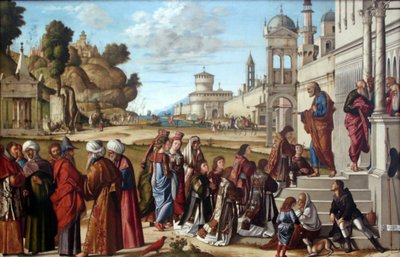 Consecration of St. Stephen as Deacon by Vittore Carpaccio