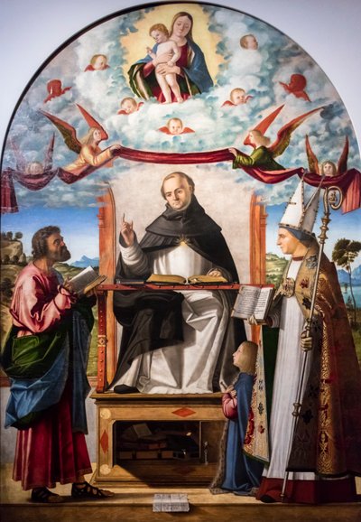Saint Thomas Aquinas, Saint Mark and Saint Louis of Toulouse by Vittore Carpaccio