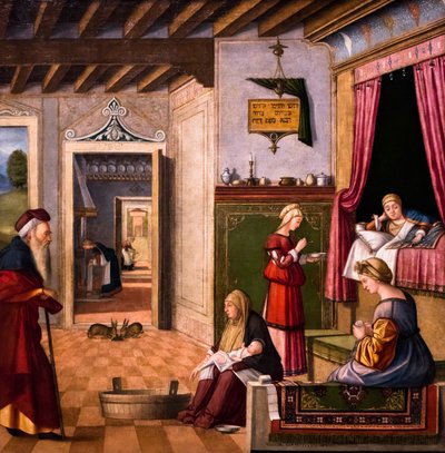 The Birth of the Virgin by Vittore Carpaccio