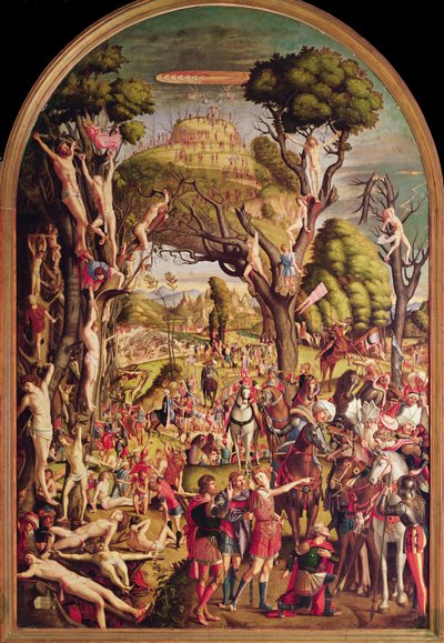 The Crucifixion and the Glorification of the Ten Thousand Martyrs on Mount Ararat by Vittore Carpaccio