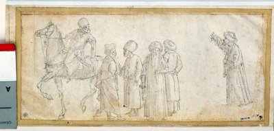Turks, one of them is on horseback by Vittore Carpaccio