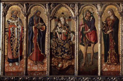 The Virgin and Child with Saints by Vittorio Crivelli