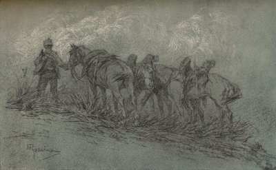 Chalk Study by Vittorio Guaccimanni, c. 1900 by Vittorio Guaccimanni