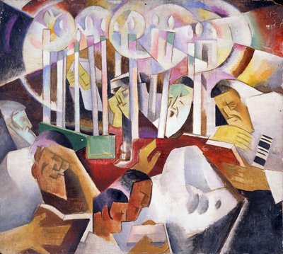 Candles and Figures by Daniel Vladimir Baranoff Rossine