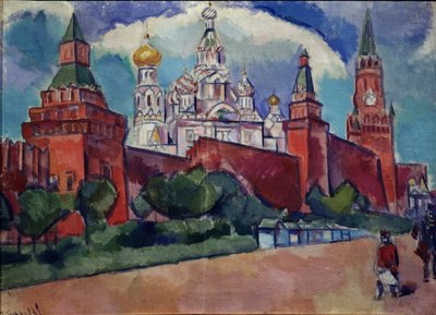 The Red Square in Moscow by Daniel Vladimir Baranoff Rossine