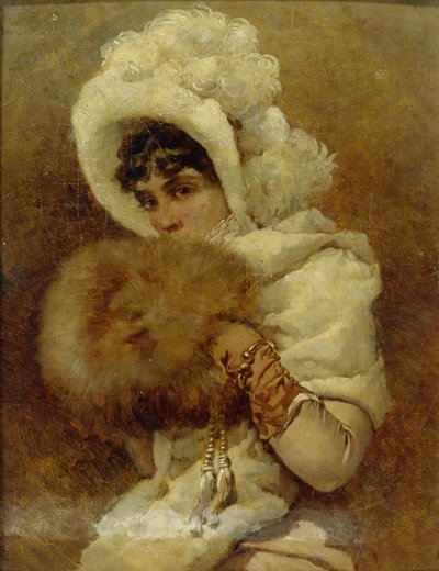 Girl with a Muff by Vladimir Egorovic Makovsky