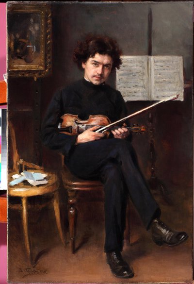 Portrait of the Violinist and Composer Jan Kubelik by Vladimir Egorovic Makovsky
