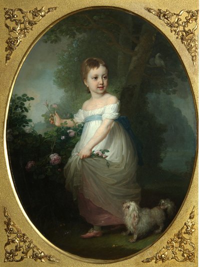 Portrait of Yelena Naryshkina as Child by Vladimir Lukich Borovikovsky