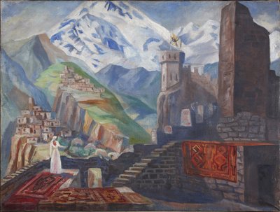 Stage Design for the Opera Béla by A. Alexandrov by Vladimir Vladimirovich Dmitriyev