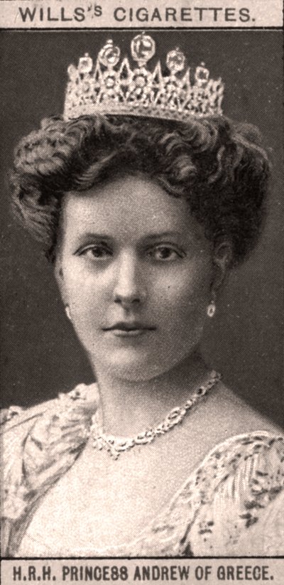 H.R.H Princess Andrew of Greece, 1908 by WD and HO Wills