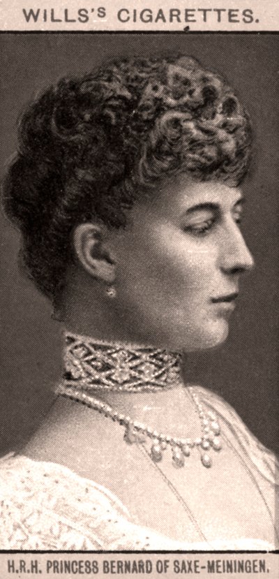 H.R.H Princess Bernard of Saxe-Meiningen by WD and HO Wills