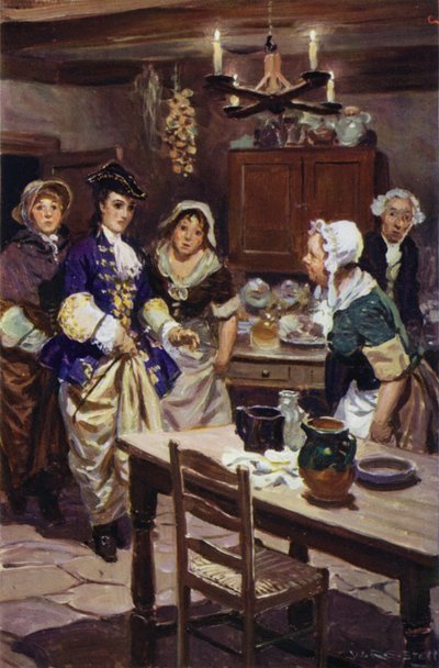 Arrival of Sophia and Honour at the inn by W.R.S. (after) Stott