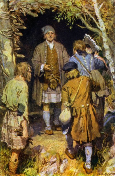 Illustration for Kidnapped by W.R.S. (after) Stott