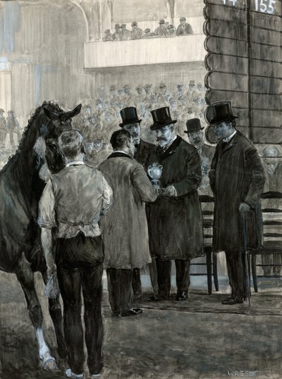 King Edward VII at the Hackney Horse Show Presenting the Cup by W.R.S. Stott