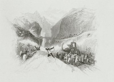 Hannibal Passing the Alps by W.R. Smith