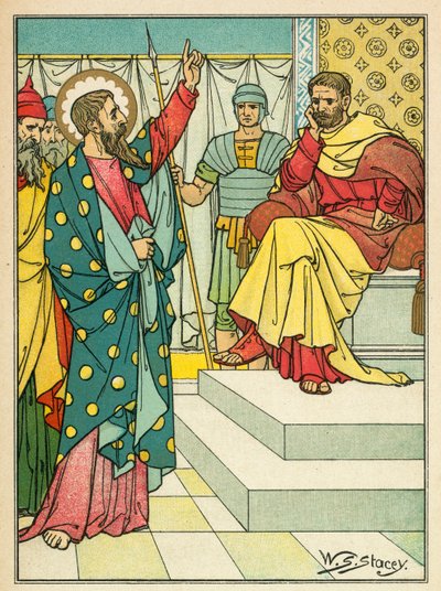 St Paul before Felix by W.S. Stacey