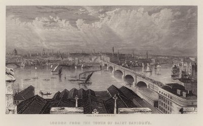 London from the Tower of Saint Saviour
