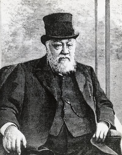 Portrait of Stephanus Johannes Paulus Kruger, President of the South African Republic, led the Boer war against the English (engraving) by John Ward Dunsmore