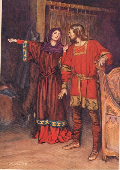 Gertrude Reveals that Hamlet has Killed Polonius, from 
