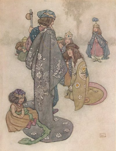 Princesses He Found in Plenty, But Whether They Were Real Princesses It Was Impossible for Him to Determine by William Heath Robinson