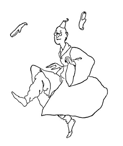 Their Slippers Flew About Their Ears by William Heath Robinson