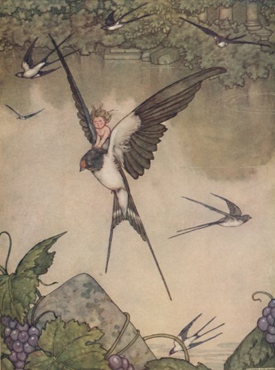 Yes I Will Go With Thee! Said Tommelise, c1930 by William Heath Robinson