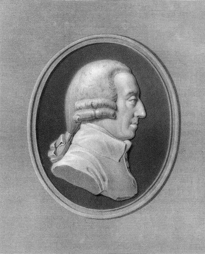 Adam Smith, 18th century Scottish philosopher and economist by W. Holl