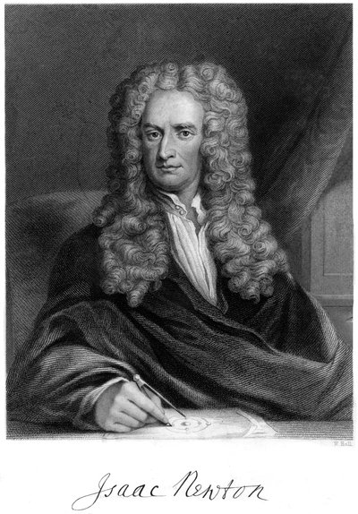 Sir Isaac Newton, English Mathematician, Astronomer and Physicist, 19th Century by W. Holl