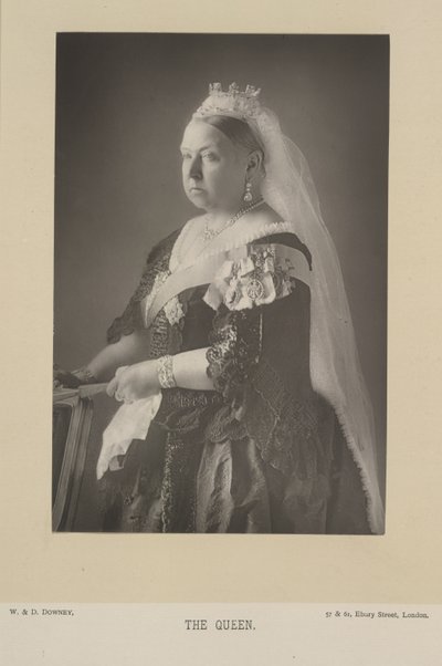 Queen Victoria. Queen of the United Kingdom of Great Britain and Ireland, and Empress of India. Portrait. by W. and D. Downey