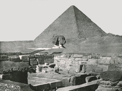 Great Pyramid, Sphinx and Temple of Chafea, Gizeh, Egypt by W and S Ltd
