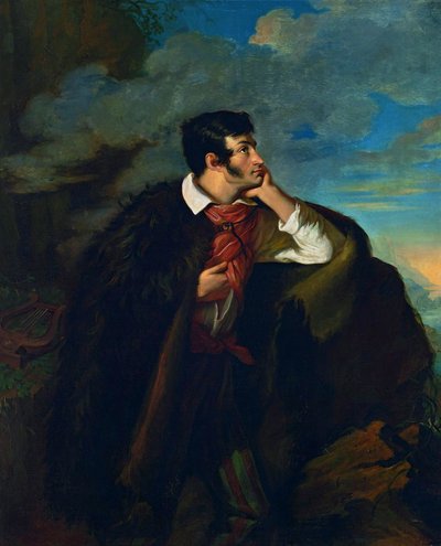 Portrait of Adam Mickiewicz on the Rock of Judah by Walenty Wankowicz