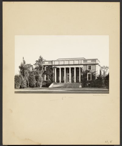 Wheaton College: The Library (1923) by Walker Evans