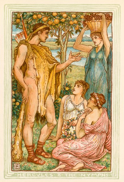 Hercules and the Nymphs by Walter (after) Crane
