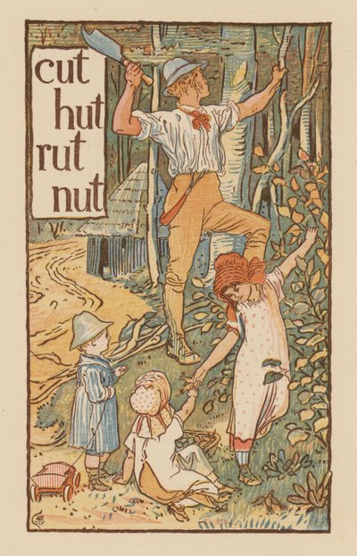 Page from The Golden Primer by Walter (after) Crane