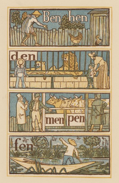 Page from The Golden Primer by Walter (after) Crane