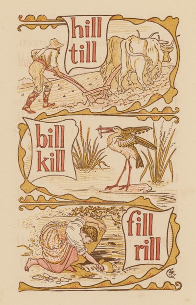 Page from The Golden Primer by Walter (after) Crane
