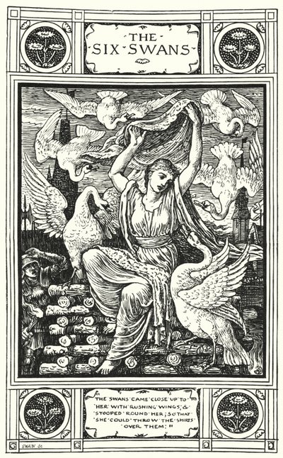 The Six Swans by Walter (after) Crane