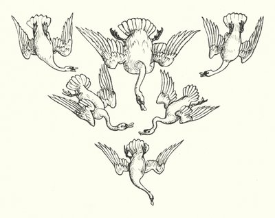 The Six Swans by Walter (after) Crane