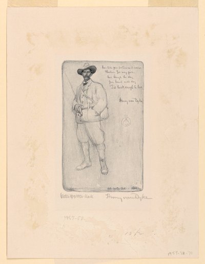 Trial proof: Portrait of Henry van Dyck by Walter Appleton Clark