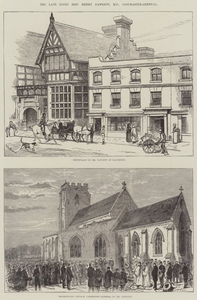 The Late Right Honourable Henry Fawcett, MP, Postmaster-General by Walter Bothams