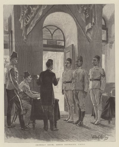 Orderly Room, Abdin Barracks, Cairo by Walter Charles Horsley