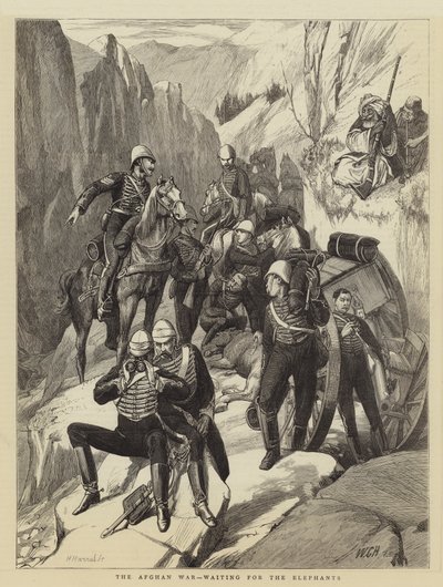 The Afghan War, Waiting for the Elephants by Walter Charles Horsley