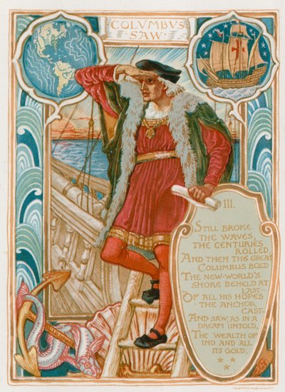 Columbus Saw by Walter Crane
