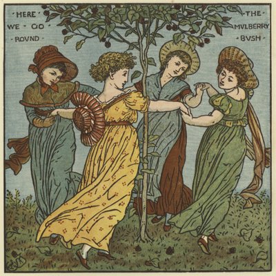 Here We Go Round The Mulberry Bush by Walter Crane