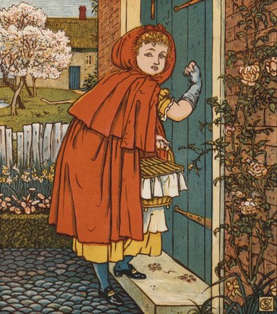 Red Riding Hood (color lithograph) by Walter Crane