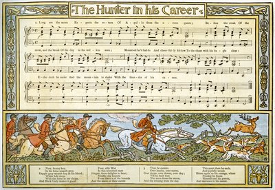 The Hunter in his Career, Song Illustration from 